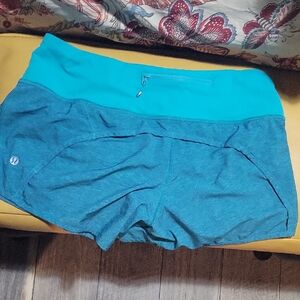 lululemon athletica Teal and Blue Athletic Shorts